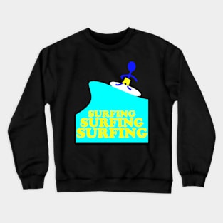 Surfing The Waves Crewneck Sweatshirt